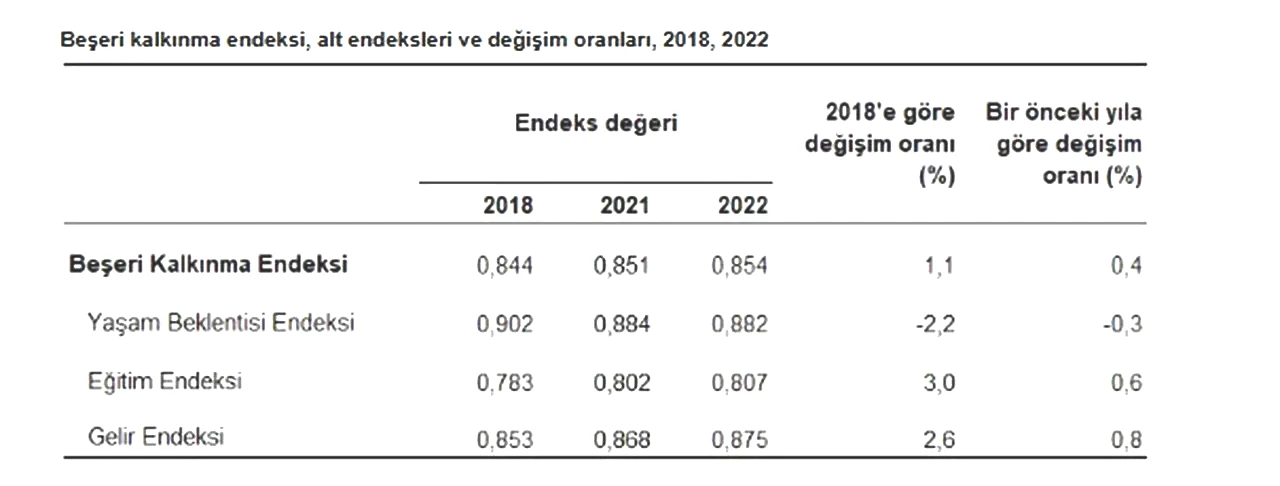 TÜİK haber verdi! Türkiye beşeri kalkınma endeksiyle 'çok yüksek gelişmişlik' seviyesine ulaştı