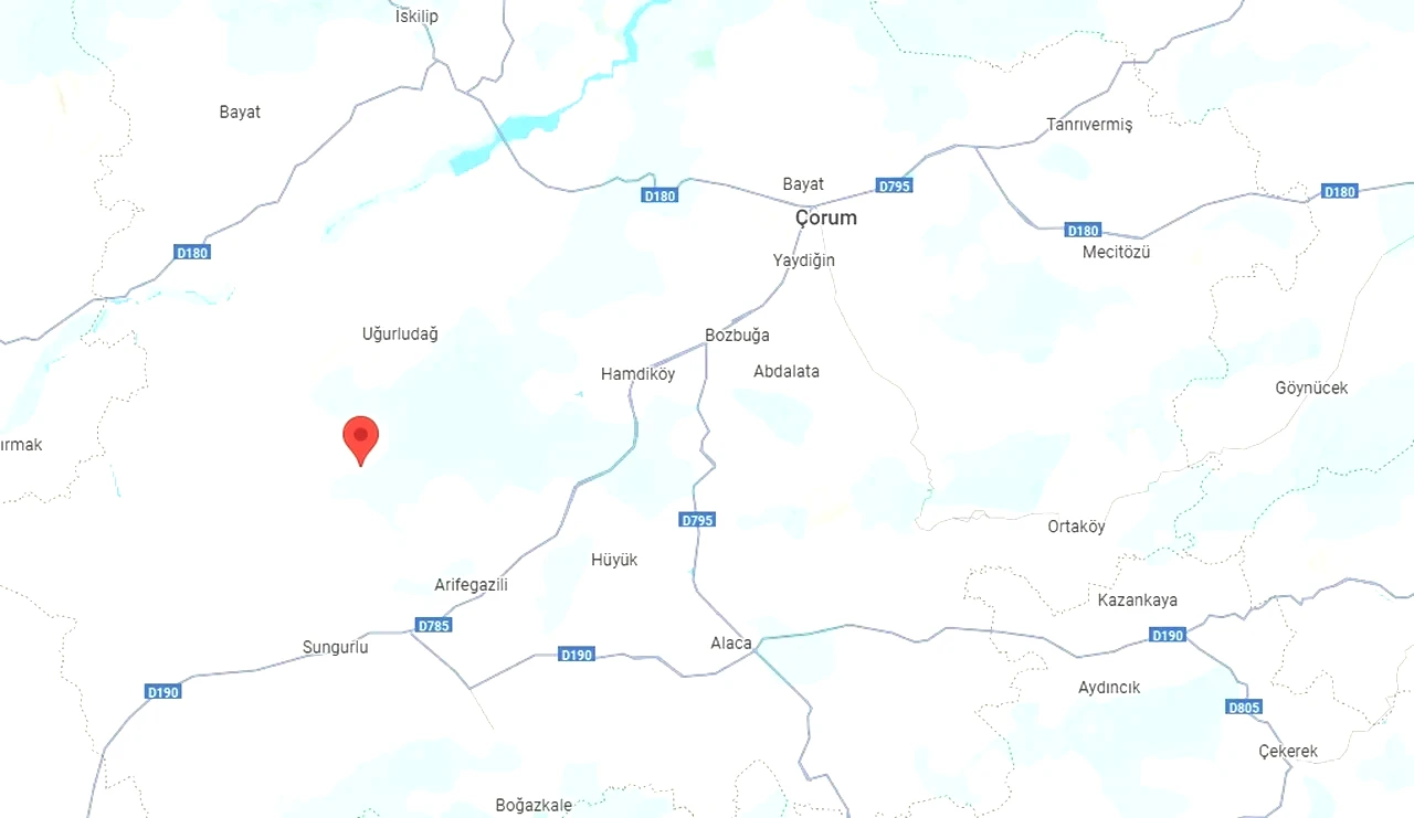 Kandilli Rasathanesi açıkladı: Çorum'da bir deprem gerçekleşti!